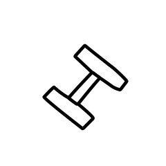 fitness doodle icon