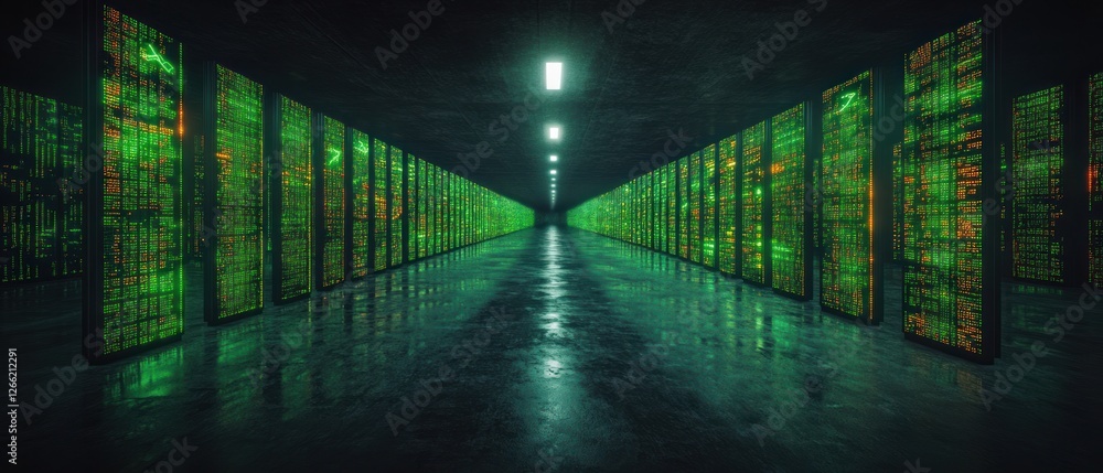 Poster deep in the digital core: a glimpse into the heart of a modern data center