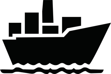 The Container Ship icon signifies global trade and logistics, perfect for shipping websites, transport blogs, and industry-themed projects
