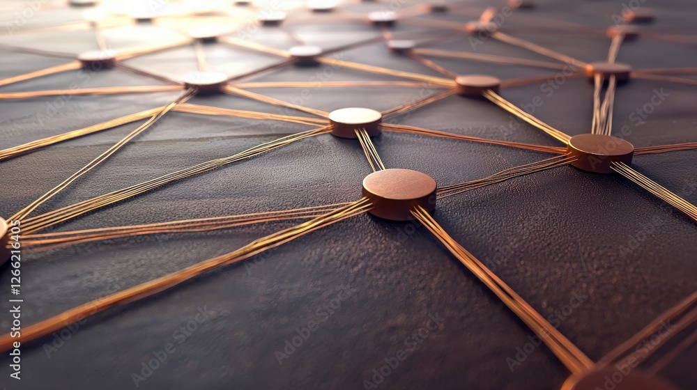 Poster global network connection abstract technology background