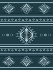 Southwest Aztec geometric Native American Mexican Navajo tribal ethnic boho indian texture ornament seamless pattern fabric colorful design vector for woven textile printing blanket rug carpet fashion