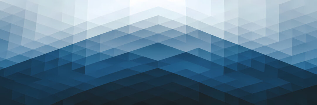 abstract blue to white gradient  geometric background with squares