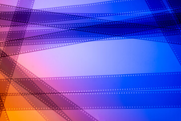 cinema background with film strip
