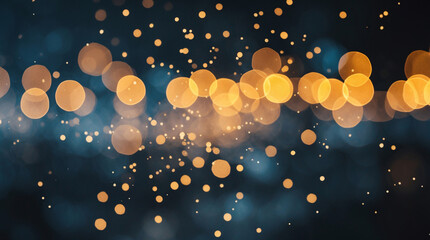 Tranquil Abstract Warm Landscape Featuring Golden Bokeh Lights and Glimmering Sand on Dark Backdrop Macro Photography Wallpaper Background Inspiration