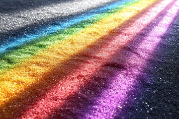 prism casting rainbow colors light
