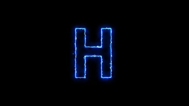 a b c d e f g h i j k l m n o p q r s t u v w x y z neon animated neon electric blue arc reactor alphabet letters 4k looping animated