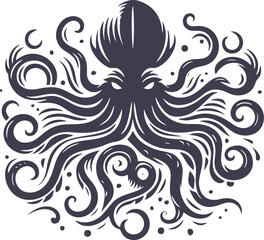 Stylized octopus illustration. (4)