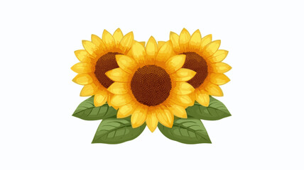 Fototapeta premium Sunflowers Illustration