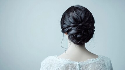 elegant low bun hairstyle for women