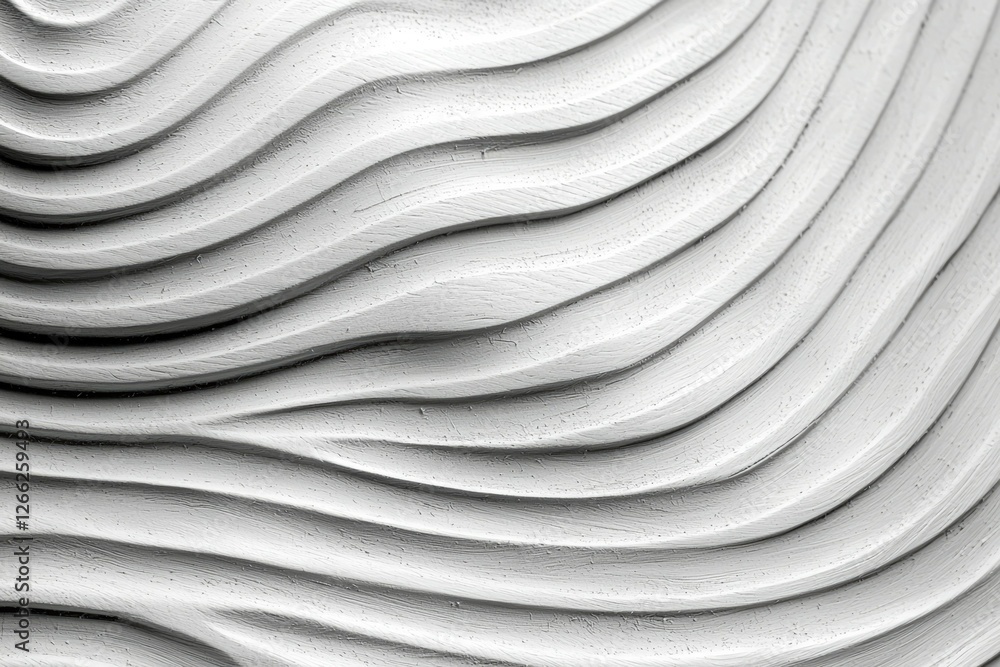 Poster abstract curved texture with layered white wavy patterns