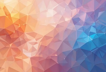 Fototapeta premium Abstract Geometric Background with Vibrant Gradient from Orange to Blue