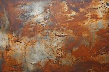 Abstract Rusty Metal Texture Background with Vivid Orange and Brown Colors for Artistic and Design Projects