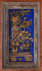 Vintage Nanyang Chinese wall carving, traditional Chinese cultural in Penang