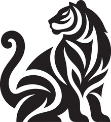 Stylized tiger design.