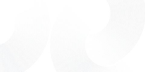 Abstract gray glowing geometric lines on white background. Modern shiny blue circle lines pattern. Futuristic technology concept. Suit for cover, poster illustration