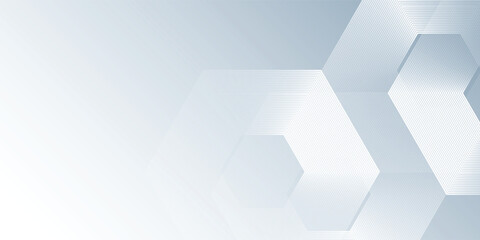 Abstract gray background with white dynamic wavy hexagon texture. suitable for wallpaper  poster  banner vector illustration