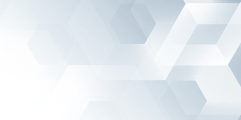 Abstract gray background with white dynamic wavy hexagon texture. suitable for wallpaper  poster  banner vector illustration abstract modern