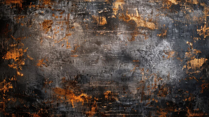Obraz premium textured background featuring dark gray and rusty orange tones, creating rugged and industrial feel. Ideal for design projects or as backdrop