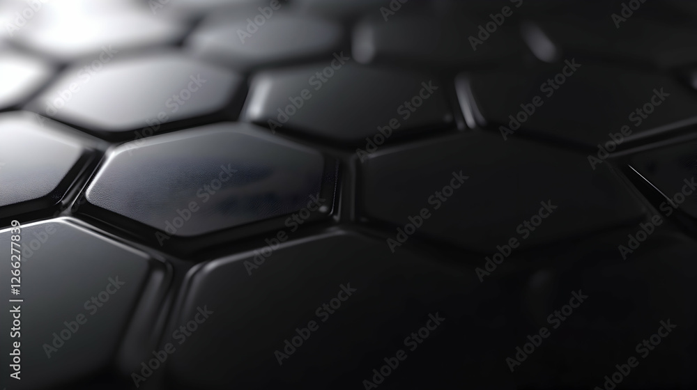 Poster abstract background image featuring a dark hexagonal pattern. perfect for technology, science, or de