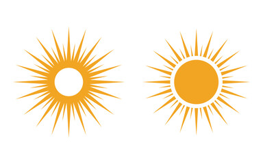 Sun illustration Icon Logo Template design