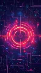 Game background image composed of light and lines, emphasizing atmosphere with an American game style, neon effect, and symmetrical composition