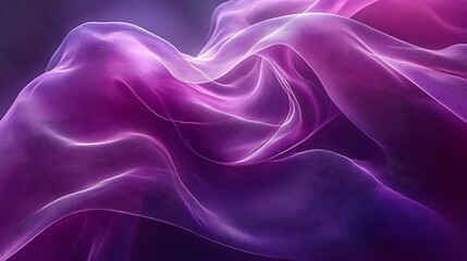 Obraz premium Purple fabric flowing, dark background, design