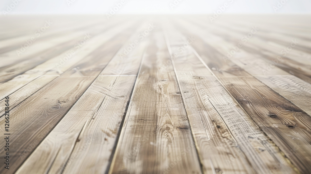 Poster close up view of wooden floor with smooth texture and natural patterns, creating warm and inviting a