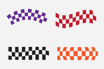 set of checkerboard good for sticker, decal, y2k element, streetwear element, etc