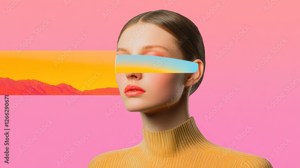 Poster time never turns back, a high-fidelity image of a mirror reflecting future concepts with hints of pa