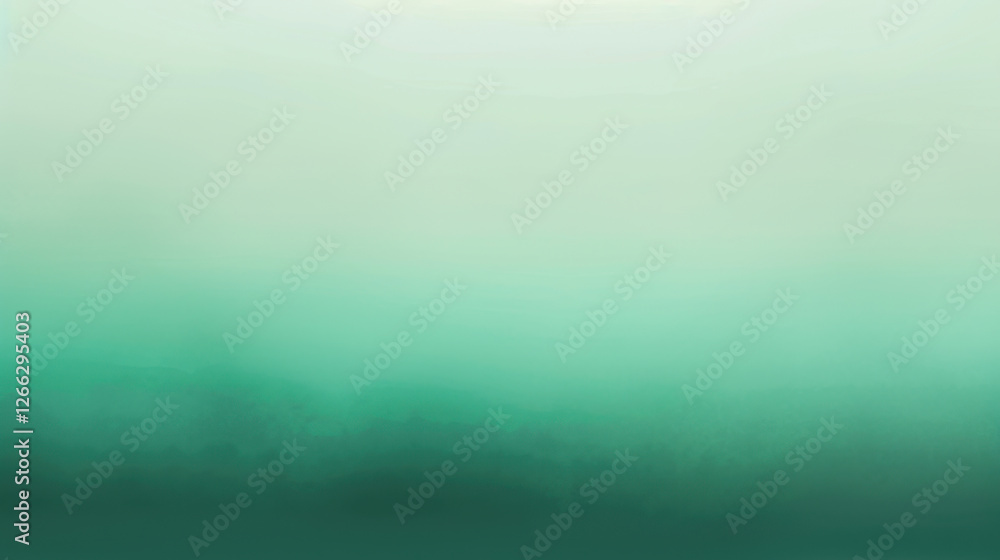 Poster serene gradient background featuring soft shades of teal and green, creating calming atmosphere. ide