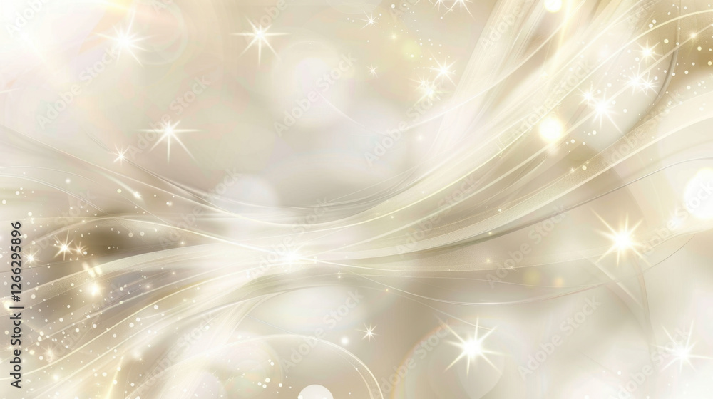 Poster elegant abstract background with soft lights and sparkling stars, creating dreamy atmosphere. perfec
