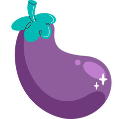 eggplant cartoon illustration