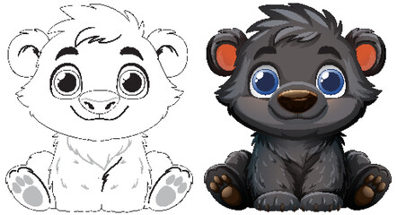 Adorable Baby Bear Illustrations