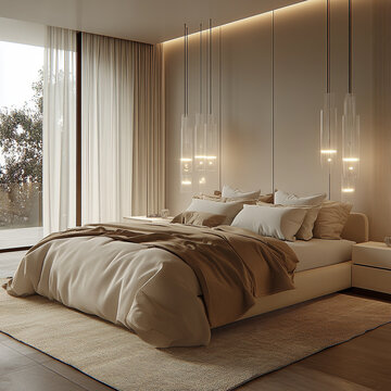 Udc Master bedroom, 5*5 meters. Contemporary Interior Design, huge bedroom.
