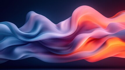 Dynamic abstract flow of vibrant colors