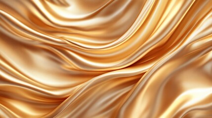 Obraz premium Luxurious Cream Silk Texture with Beautiful Flowing Drapes for Elegant Backgrounds and Stylish Designs