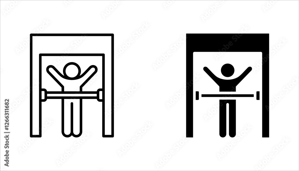 Poster body scan icon set. trendy flat vector body scan from artificial intelligence, vector illustration o