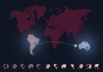 Map of the world editable
