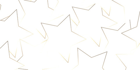 Stars pattern isolated on white background. 3D rendering .beautiful abstract star background in new modern style golden and color