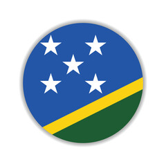Solomon Islands flag circle icon vector illustration design
