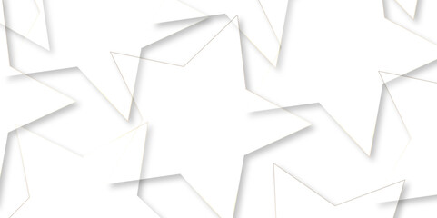 Stars pattern isolated on white background. 3D rendering .beautiful abstract star background in new modern style golden and color