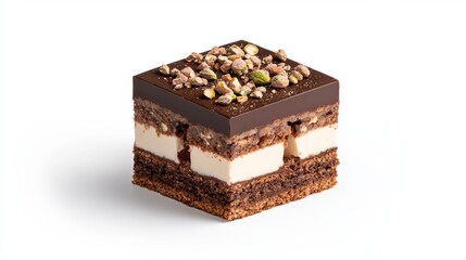 Decadent chocolate cake slice bakery food photography studio dessert