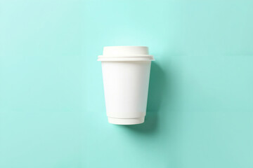 Flat lay white product packaging mockup