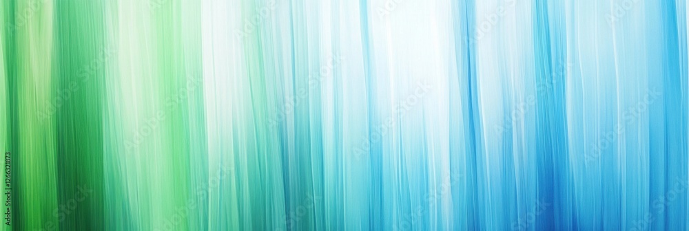Poster vertical abstract lines evoke the gentle freshness of spring rain in soothing blue and green hues. g