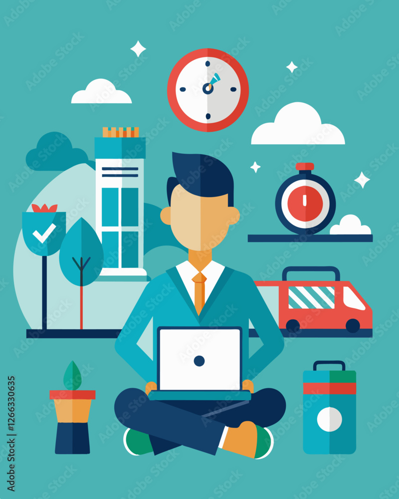 Poster with no commute to worry about there is more time to focus on tasks and projects creating a more eff
