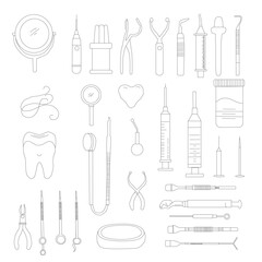 medical icons set. Dental Line Icon Set . Simple Set of Dental Related Vector Line Icons, Outline Symbol Collection medical icons set. Set of medical icon.