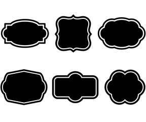 Sales tag description price label collection vintage illustration