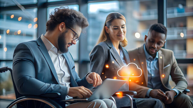 Unlocking Business Potential: How Cloud-Based ERP Software Enhances Accessibility for Employees Anytime, Anywhere - A Photo Stock Concept with Emphasis on Empty Space