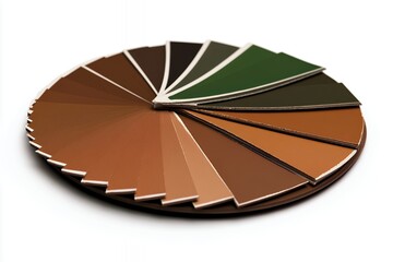 Obraz premium Circular Color Palette Displaying Brown and Green Tones