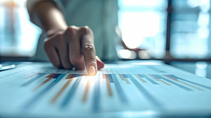 Visualizing Data: Pastel Arcs and Lean Posture Create Clarity in Stock Photo Concepts